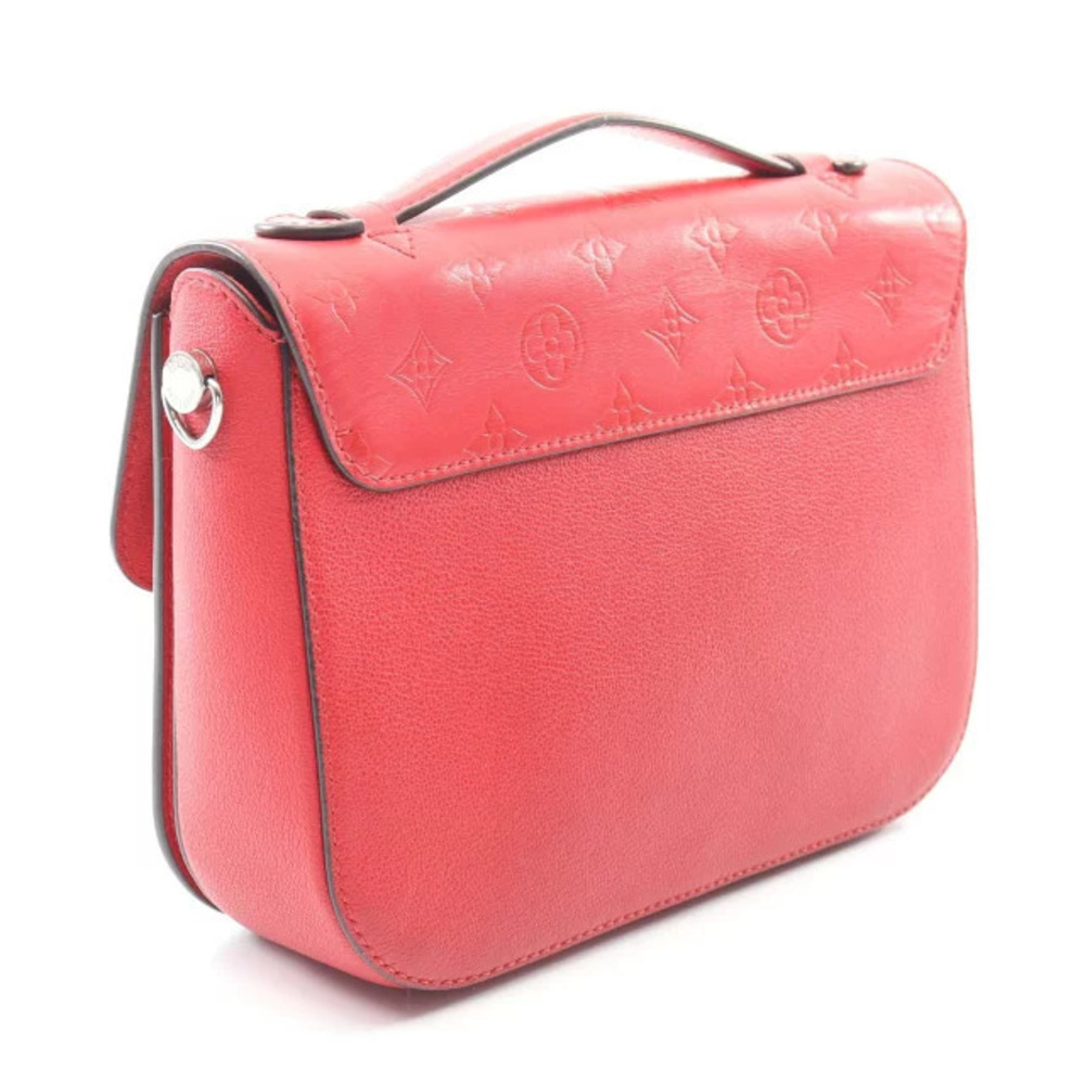 Louis Vuitton Leather Red Monogram Very Handbag Messenger Red